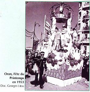 Oran - Boulevard Front de Mer - Fete de Printemps - 1953